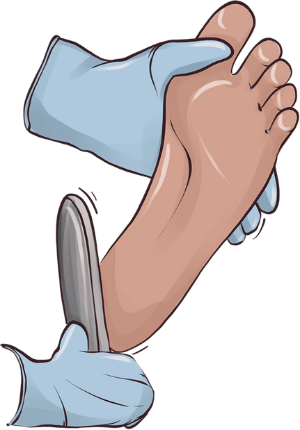 pedicure foot care clipart
